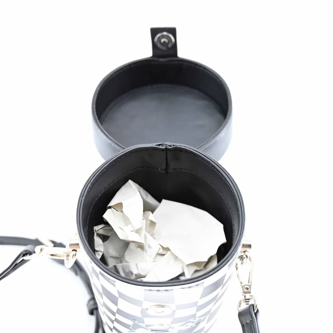 Trendy Checkerboard Small Bucket Bag for Phones and Essentials