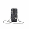 Chic Leather and Metal Chain Bucket Bag for Makeup
