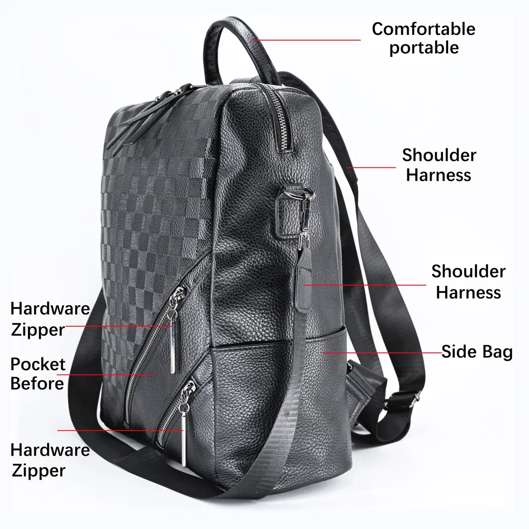 Chic Black PU Backpack for Women - Perfect Daily Use