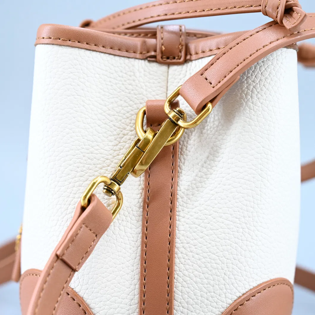Chic Brown PU Leather Backpack for Women - Sleek and Modern Design