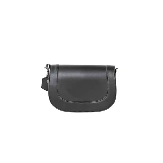 Chic Minimalist Black PU Leather Handbag for Fashion-Forward Women
