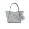 Stylish Gray Handbag for Women with Unique Texture