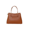 Fashionable and Simple Women′s Handbag with Beige and Brown Splicing