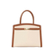 Chic Brown Handbag for Women with Elegant Golden Buckle