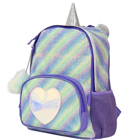 Trendy Purple Unicorn Backpack for Girls - Perfect for School
