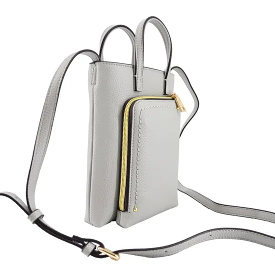 Chic PU Shoulder Bag with Cosmetic and Phone Organizer