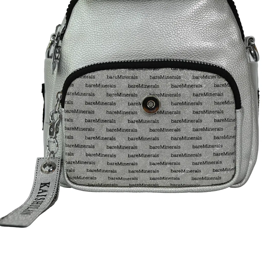 Sleek Silver Mini Backpack for Stylish Travel and Daily Use