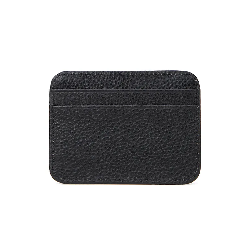 Minimalist Black PU Men&prime;s Card Holder and Wallet