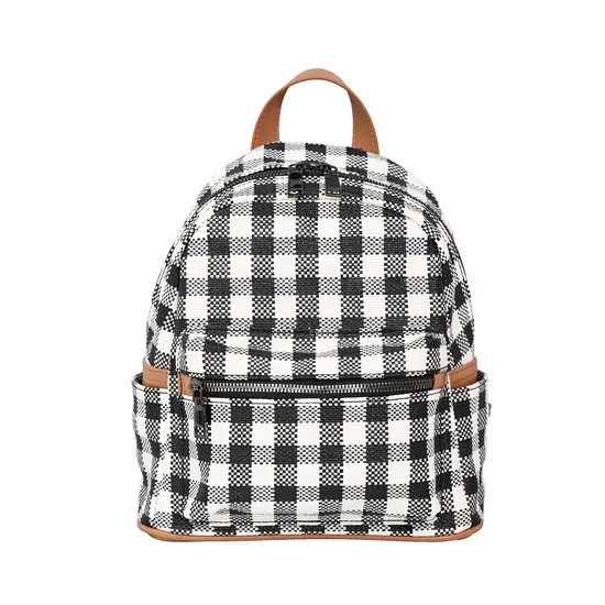 Monochrome Checkerboard Backpack with Bold, Chic, and Uniquely Stylish