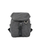 Sleek Gray Backpack: Minimalist Design with Buckle Accents