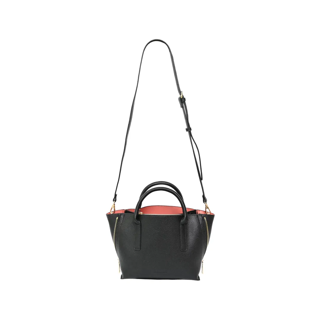 Elegant Evening Handbag with Unique Cracked Zipper Design for Women