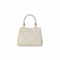 Stylish Beige Handbag with Gold Details for Modern Women