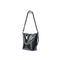 Elegant Glossy Black Leather Women′s Shoulder and Crossbody Bag