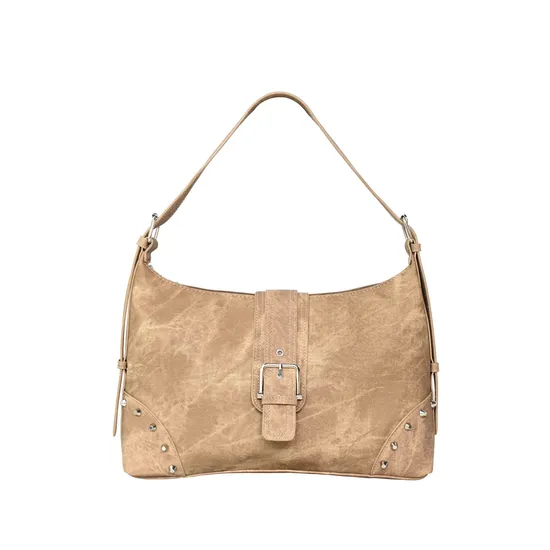 Brown Vintage Crossbody Bag Stylish Unisex Design with Classic Retro Style