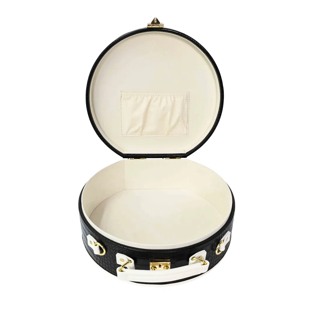 Sophisticated Black Jewelry Box Organizer with Customizable Elegance for Women