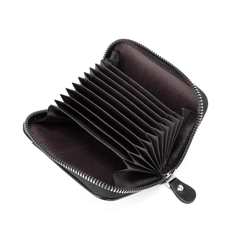Stylish PU Leather Black and Brown Men&prime;s Wallet and Card Holder