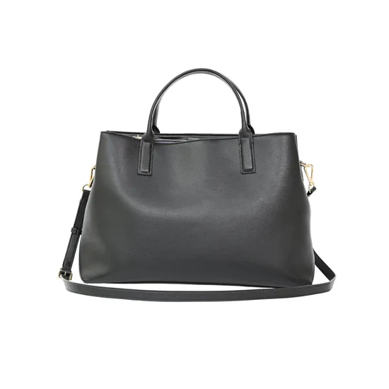 Elegant, High-End, and Stylish Black PU Material Women′s Tote Bag