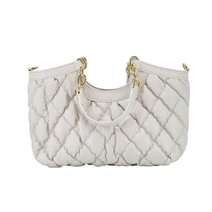 Stylish Chic Cloud Handbag with Sparkling Diamond Accents