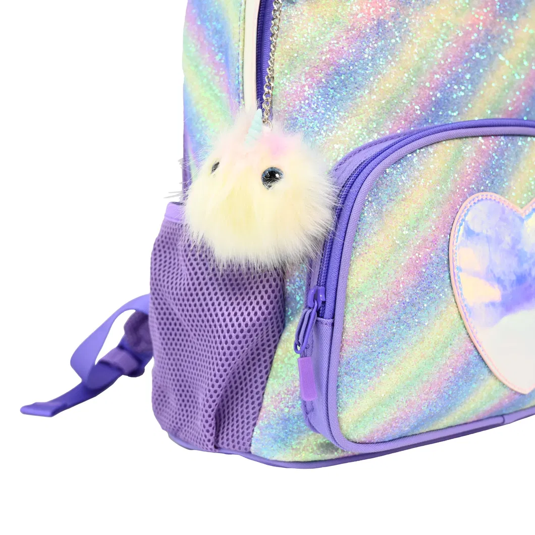 Enchanting Pink Unicorn Backpack with Sparkling Glitter Design