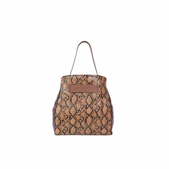 Large Capacity Imitation Python Leather Tote Bag Handbag