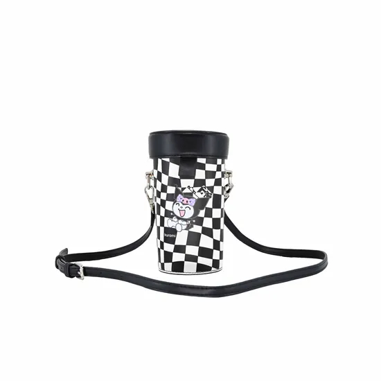 Trendy Checkerboard Small Bucket Bag for Phones and Essentials