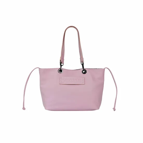 Chic Pink Leather Tote Bag for Trendy Fashion Enthusiasts