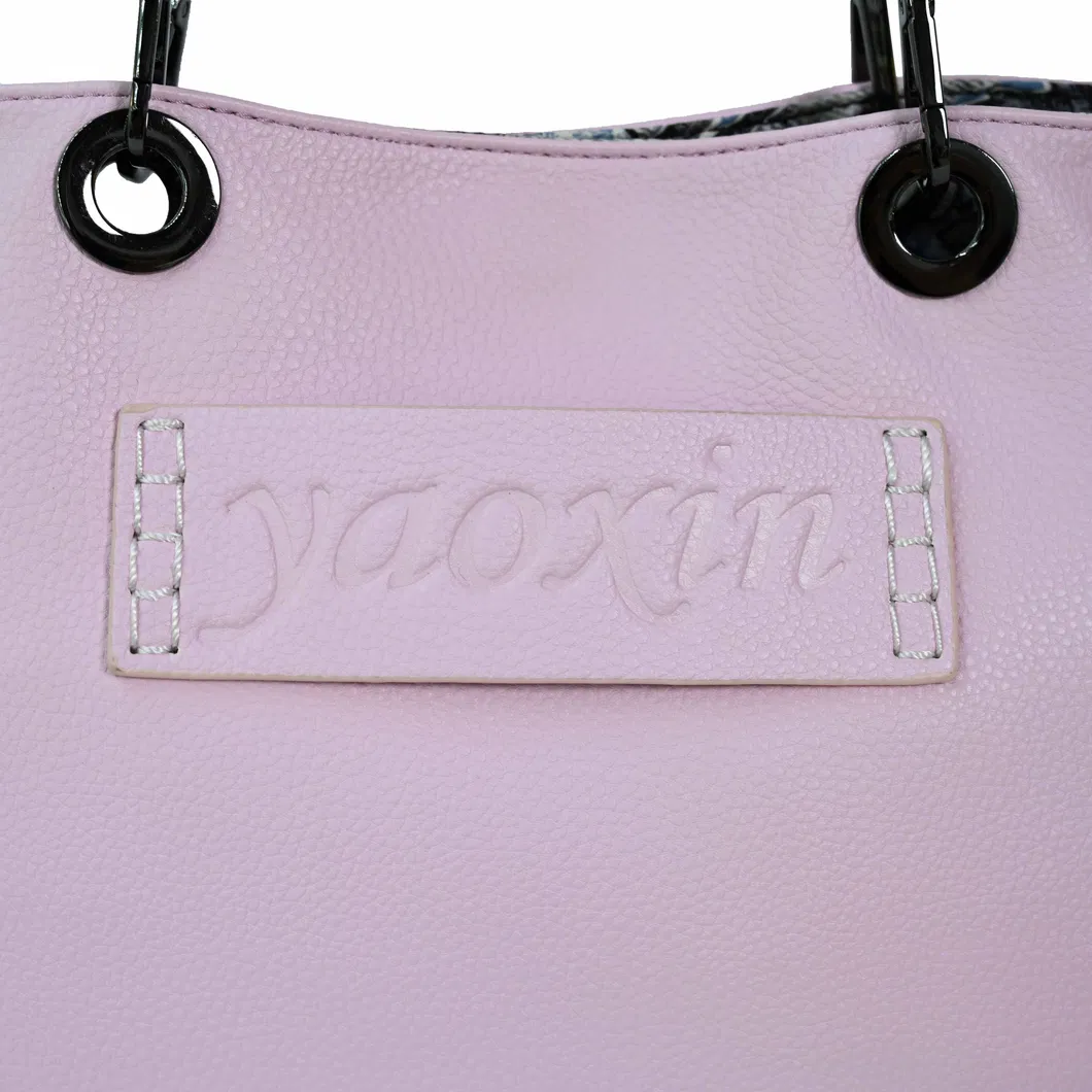 Chic Pink Leather Tote Bag for Trendy Fashion Enthusiasts