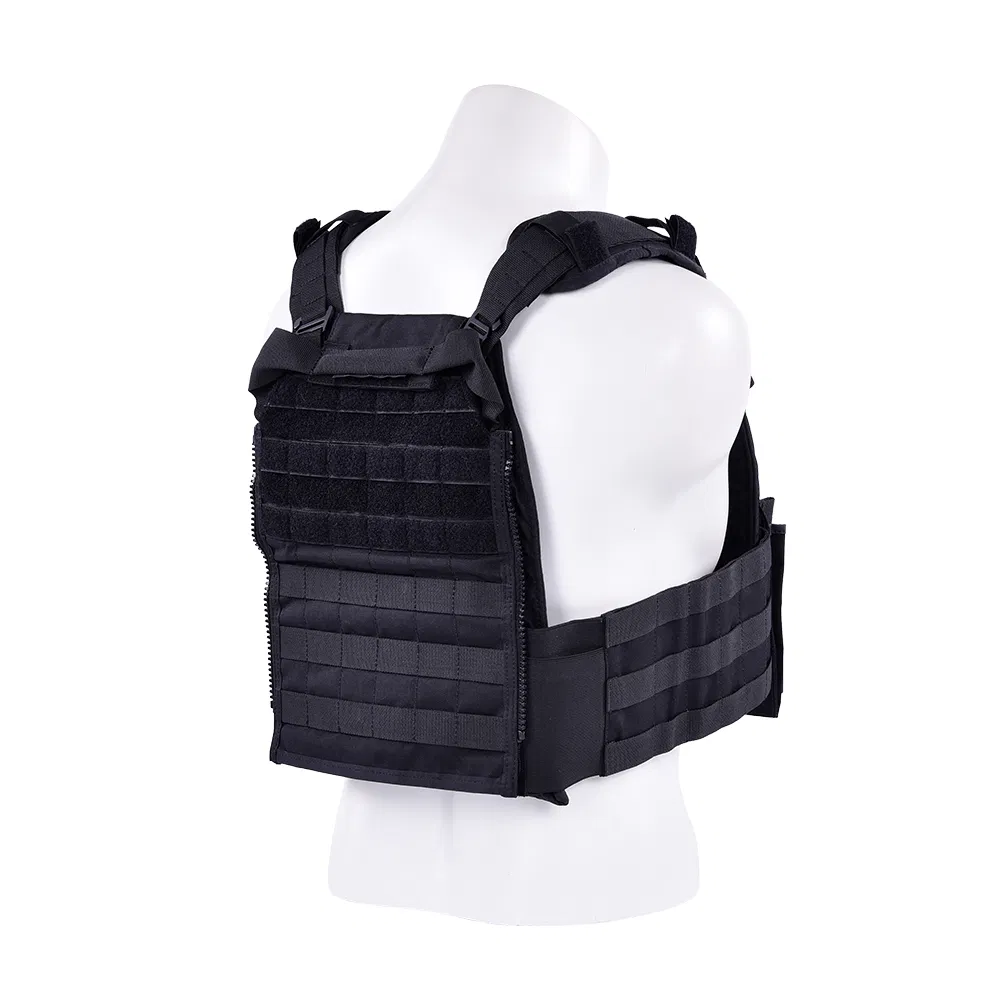 Outdoor Equipment Multifunctional Modular Training Black Tactical Vest with Molle System