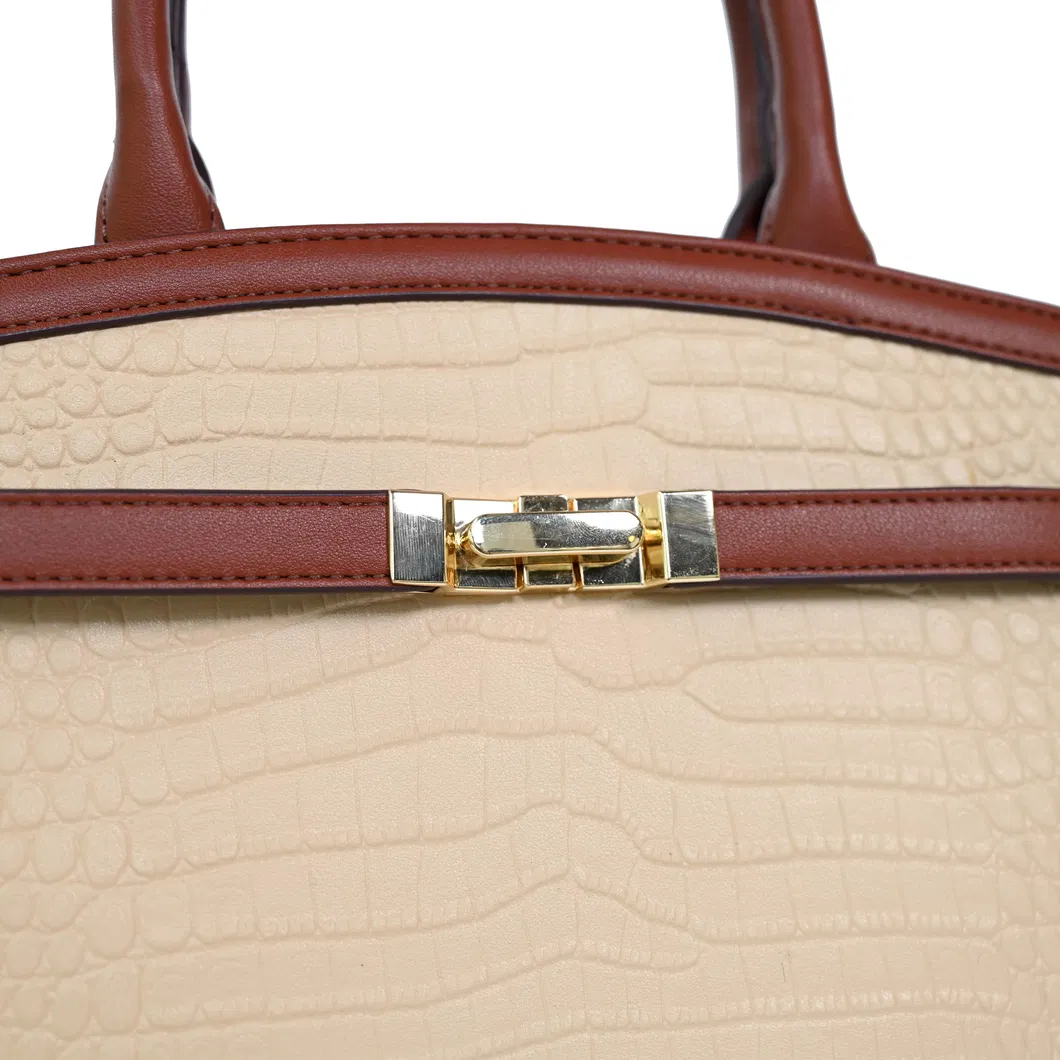 Chic Brown PU Tote Bag for Fashion-Forward Women
