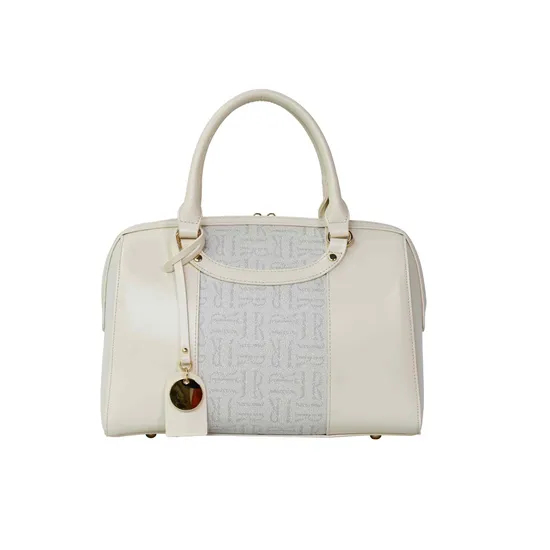 Trendy and Chic with off-White Cylindrical Handbag for Women