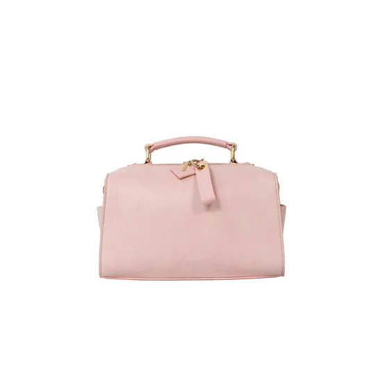 Chic Pink PU Handbag with Stylish Adjustable Shoulder Strap