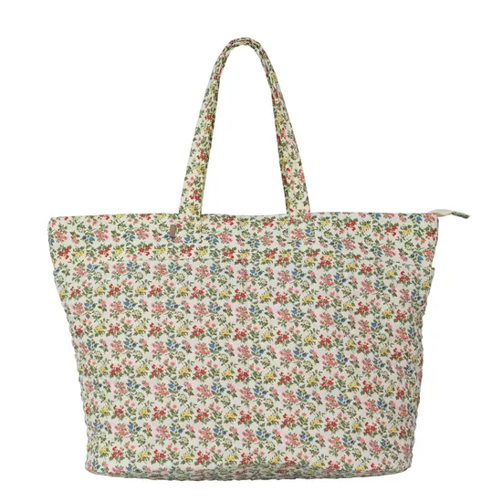Chic Eco-Friendly Floral Handbag Set with Travel Companion