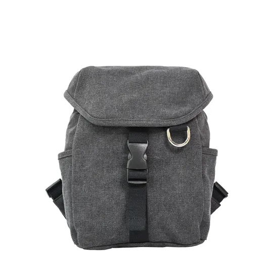 Modern Gray Backpack with Minimalist Style with Buckle Details