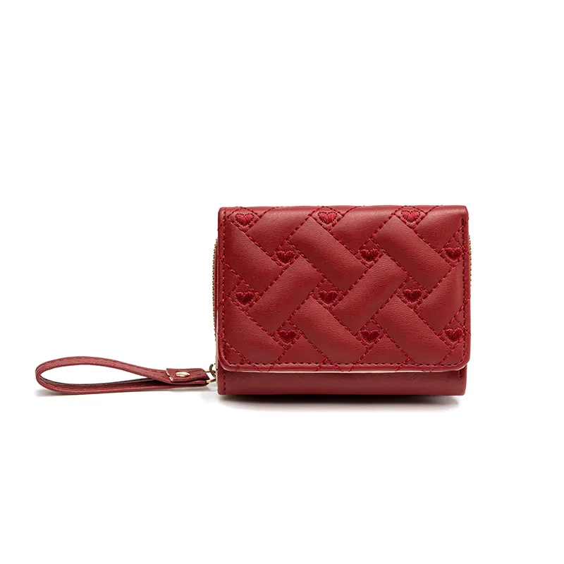 Elegant and Stylish Irregular Heart Design Women&prime;s Coin Purse and Wallet