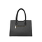 Stylish Black PU Leather Tote Bag for Daily Use