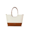 Modern Dual-Tone Handbag: Brown & Beige Elegance for The Stylish Woman