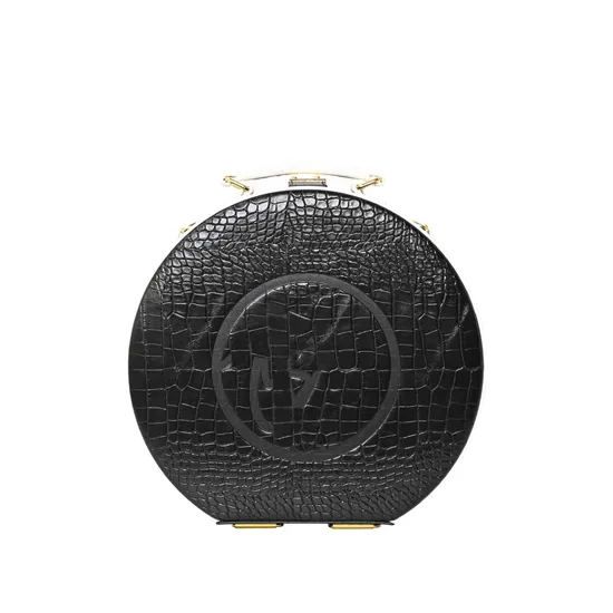 Stylish Black Jewelry Organizer Box for Women, Customizable Storage