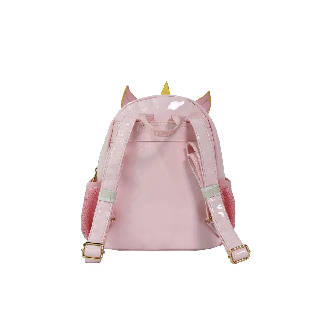 Playful Pink Kids&prime; Backpack with Cartoon Prints - Fun &amp; Functional for School