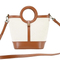 Sophisticated Hoop Tote Bag: Premium Fabric for Daily Elegance