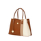 Women′s Elegant Handbag with Sophisticated Beige and Brown Accents