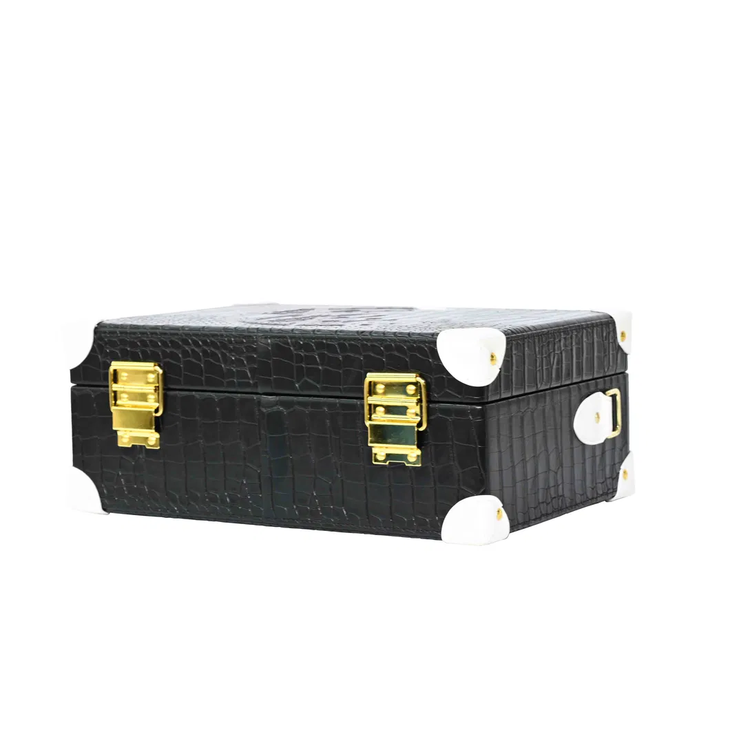 Elegant Black Jewelry Organizer Box for Women&prime;s Accessories