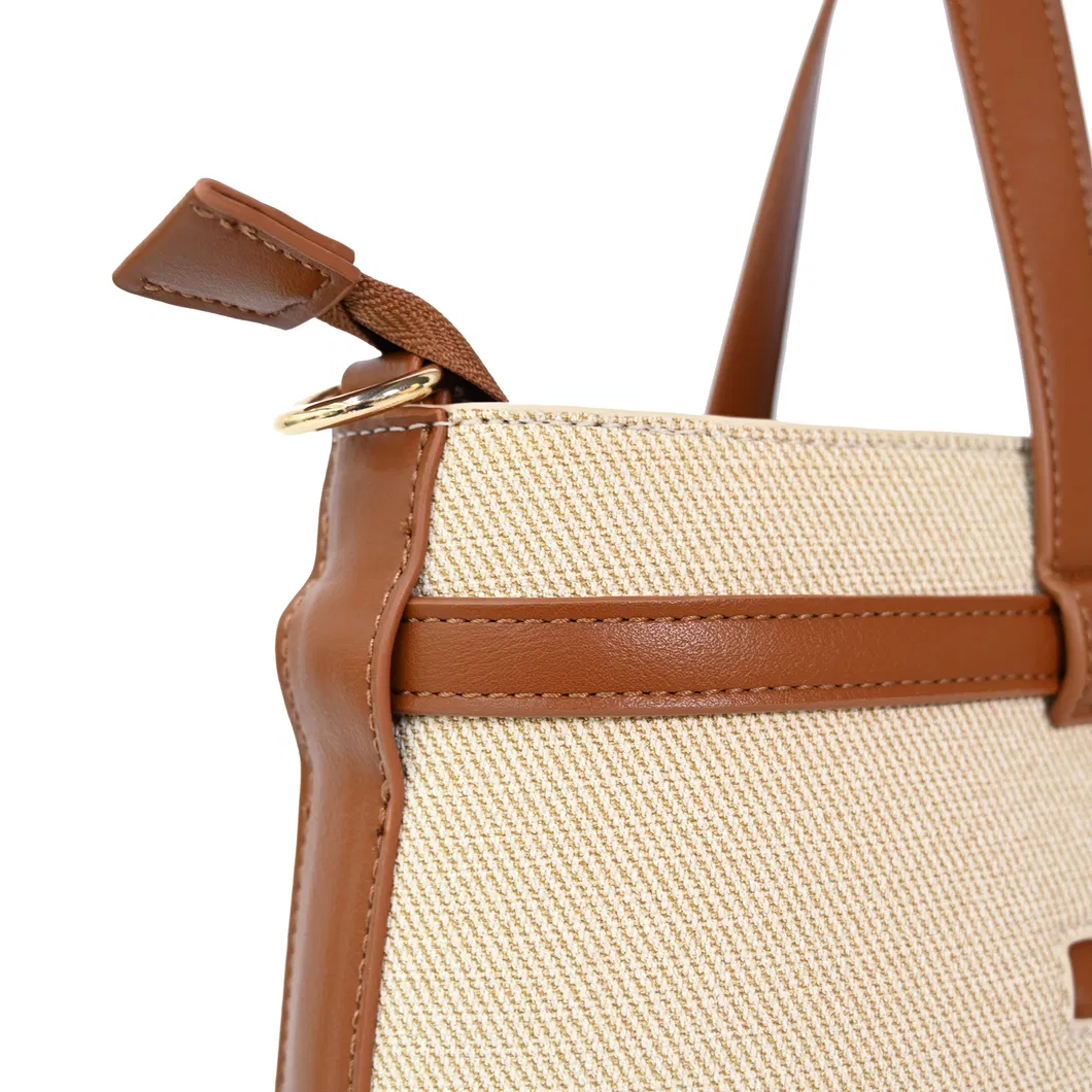 Fashionable Brown Zippered Shoulder Bag for Women with Elegant and Practical