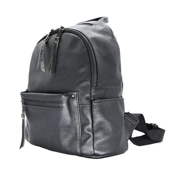 Chic Black Mini Backpack for Women - Soft PU Leather Design