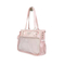 Chic Pink Tote Bag with Spacious Design for Shopping