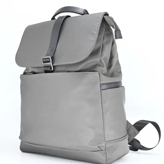 Trendy Gray Laptop Backpack with Ample Storage for Professionals