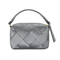 Elegant Black PU Tote Bag for Women with Trendy Checkered Pattern