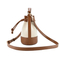 Stylish Brown Leather Backpack with Drawstring Closure for Everyday Use