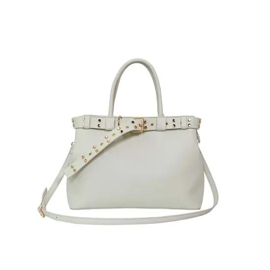 Chic White PU Tote Handbag for Fashionable Women Everywhere
