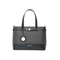 Sophisticated Simplicity: Black Minimalist Tote Bag in PU Leather
