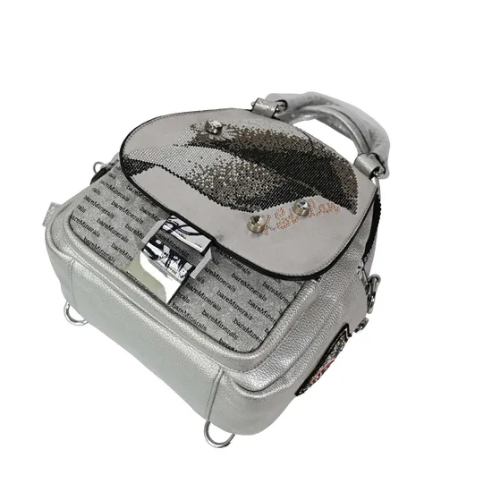 Stylish Silver Mini Backpack for Everyday Trendsetters and Fashion Lovers